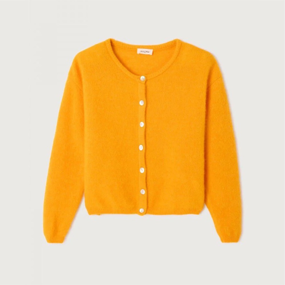 American Vintage Women's Cardigan Vitow in Light - Size Medium